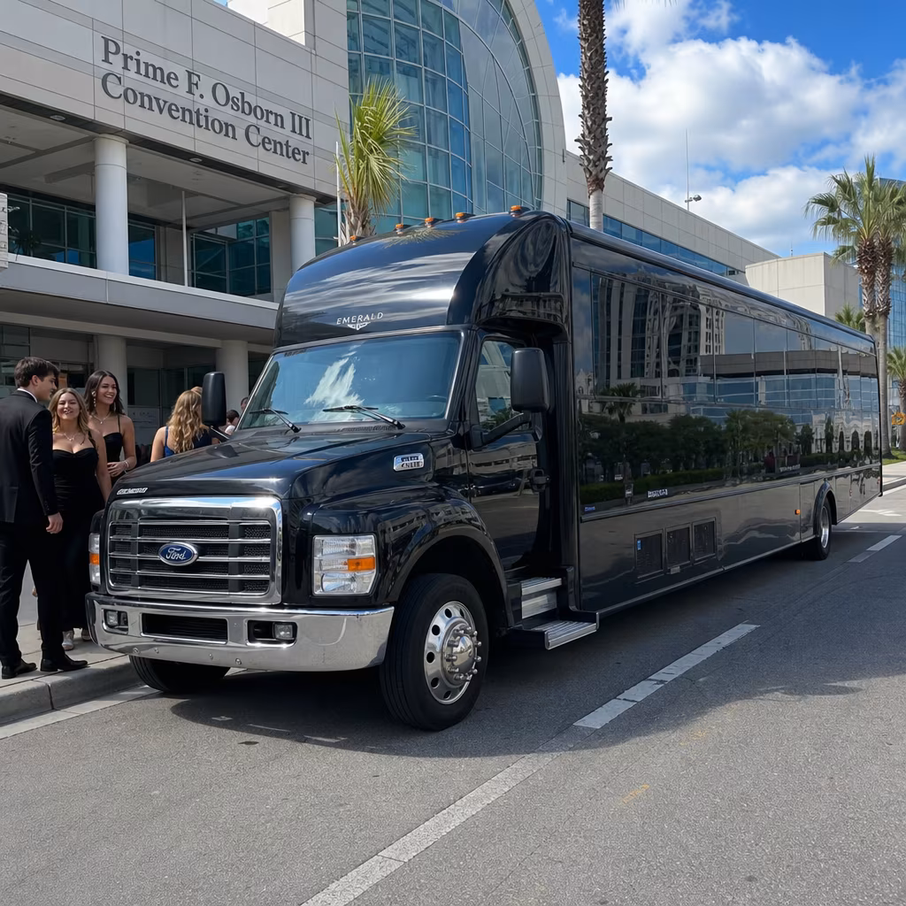 Rent a Bus to the Prime F. Osborn III Convention Center