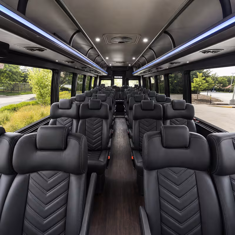 15-35 Passenger Minibus Interior