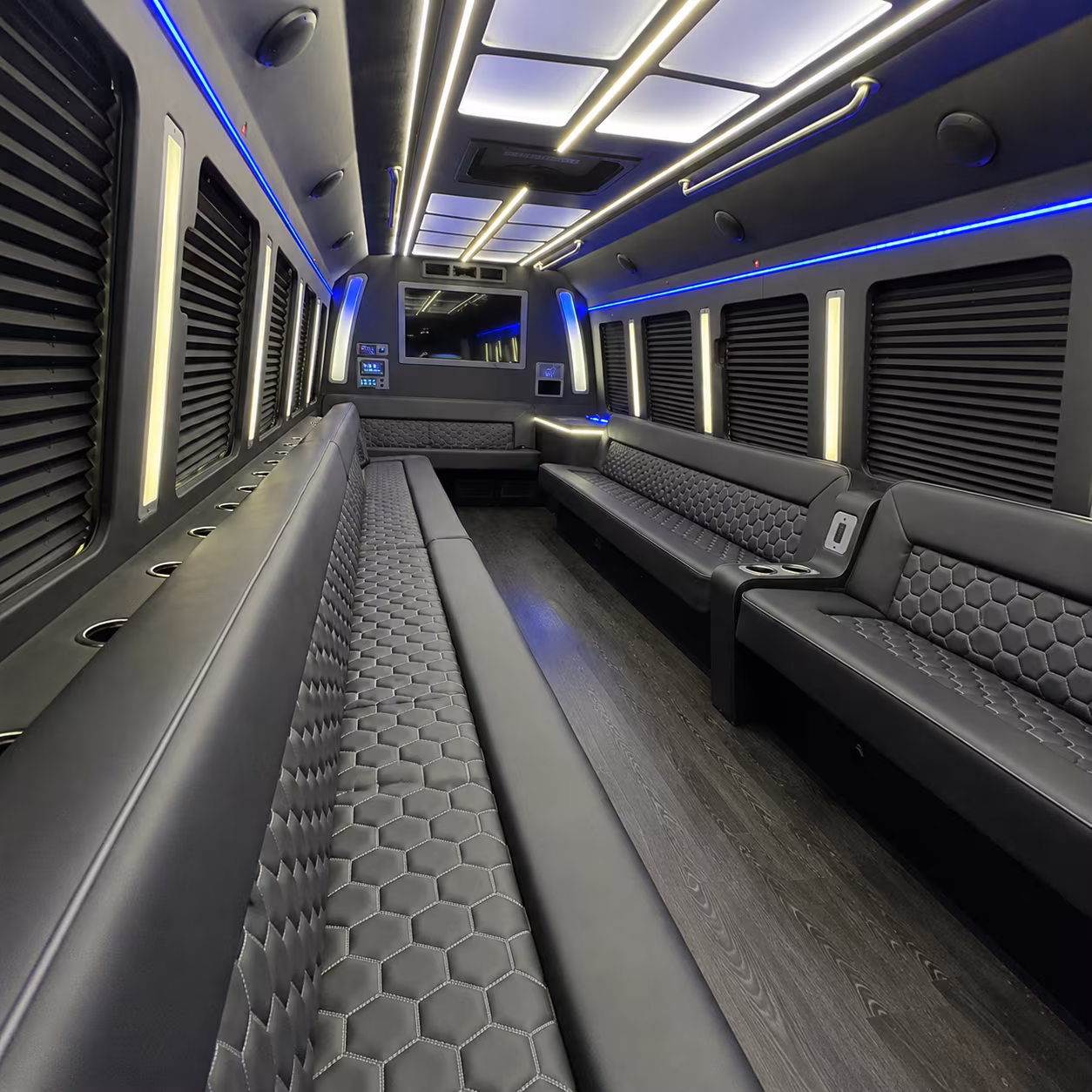Jacksonville Birthday, Sweet 16, & Quinceañera Transportation party bus exterior