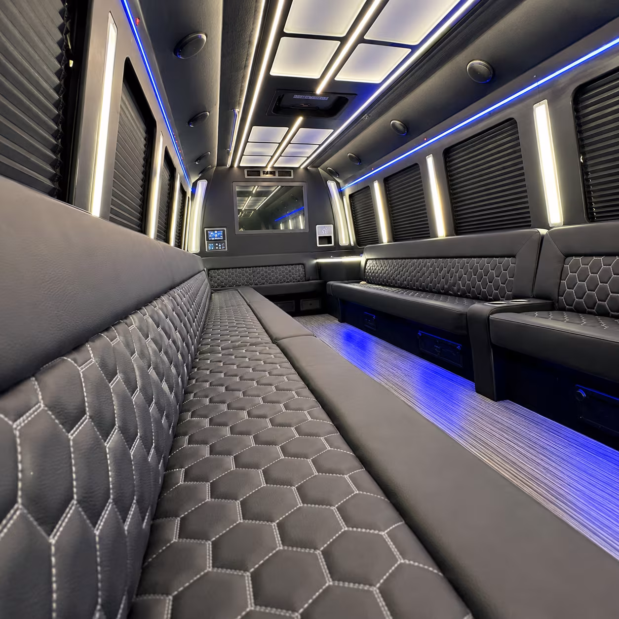 Jacksonville Concert & Music Festival Transportation party bus interior