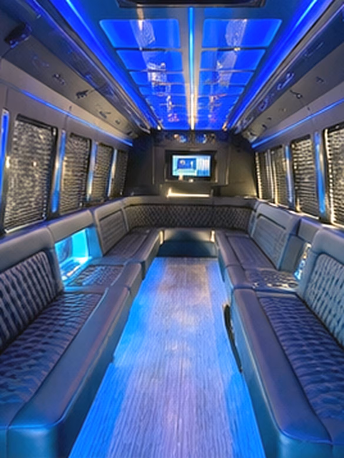 Jacksonville Concert & Music Festival Transportation party bus interior