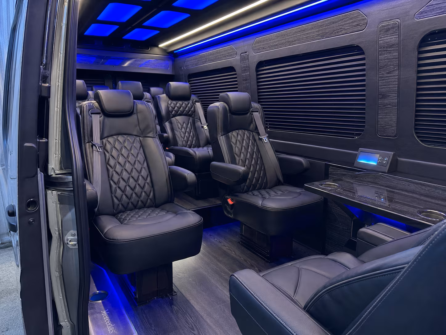 Jacksonville Corporate Transportation party bus interior