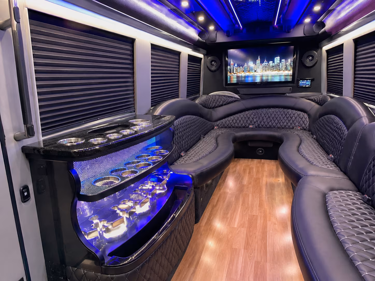 Jacksonville Private Event Transportation party bus exterior