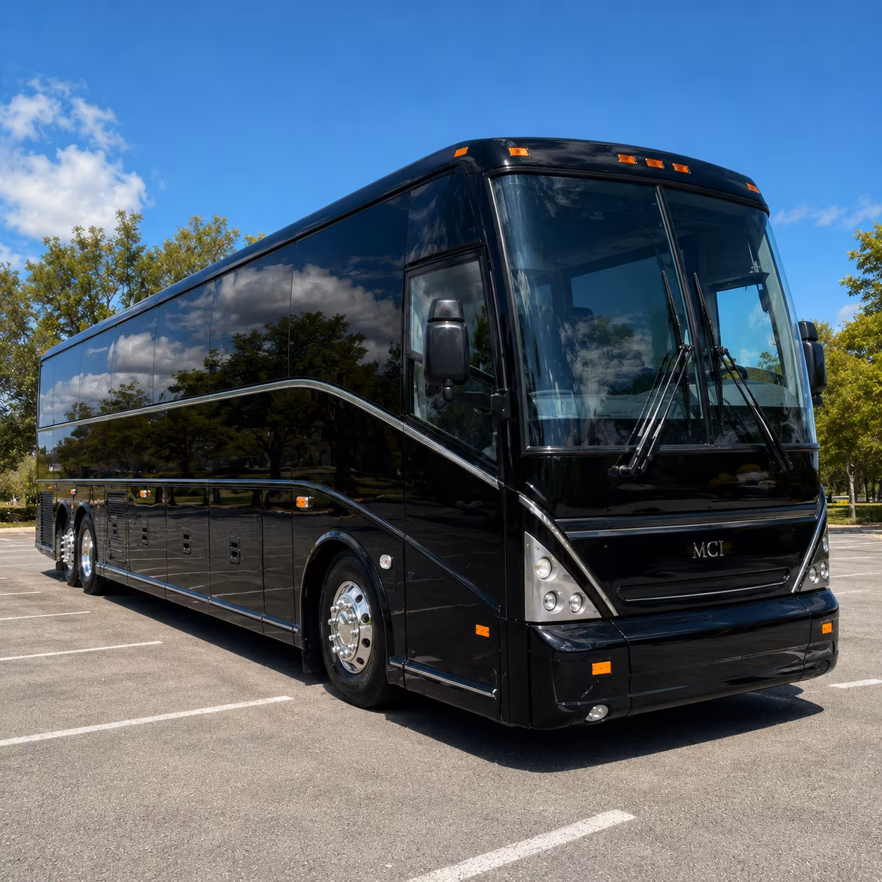 Jacksonville School Event Transportation party bus exterior