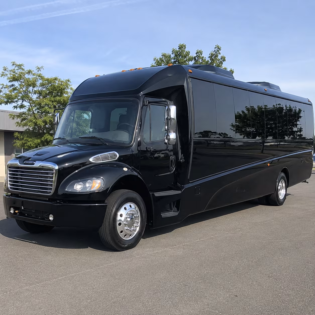 Jacksonville School Event Transportation party bus exterior