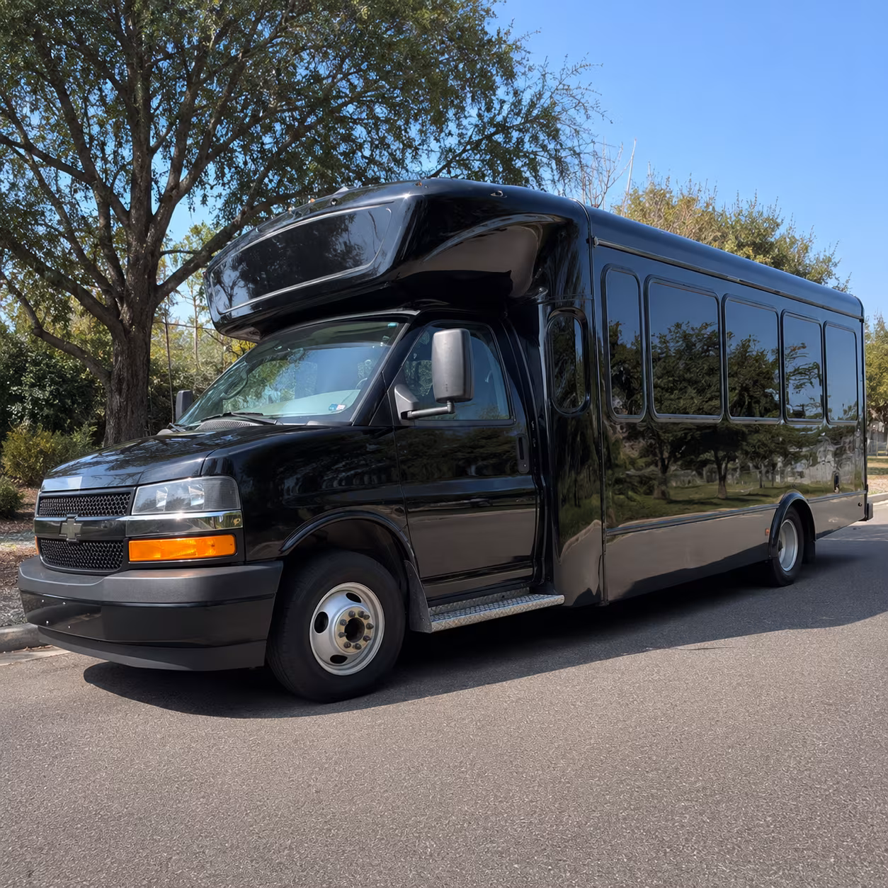 Jacksonville Sporting Event Transportation party bus exterior