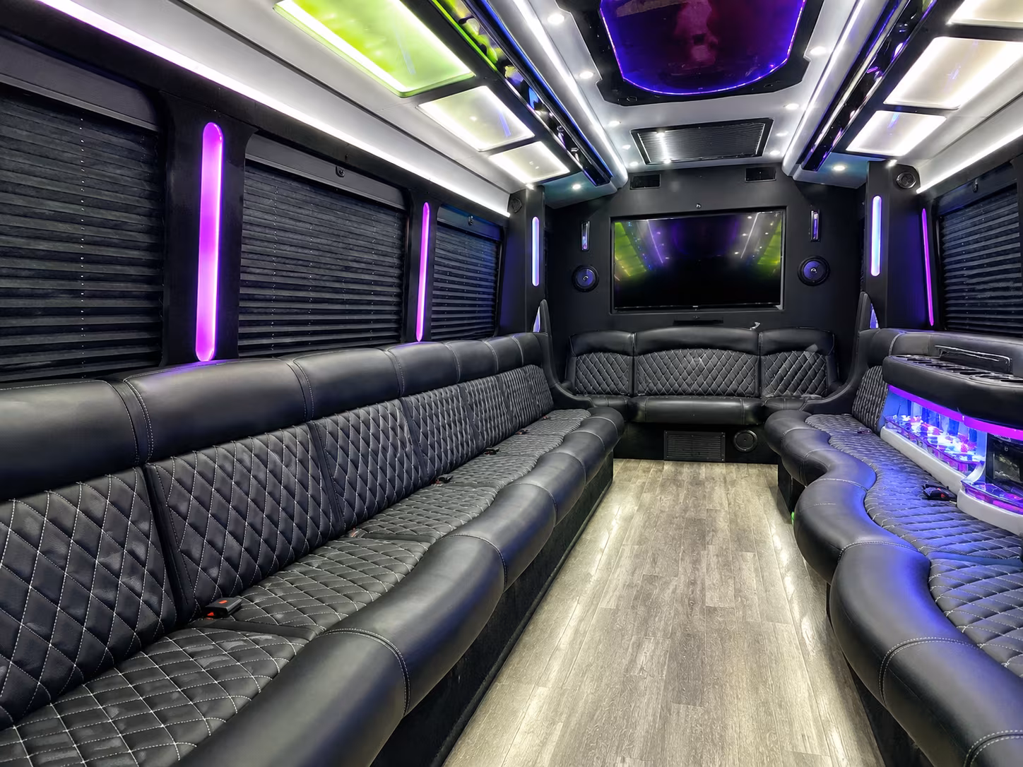Jacksonville Sporting Event Transportation party bus exterior