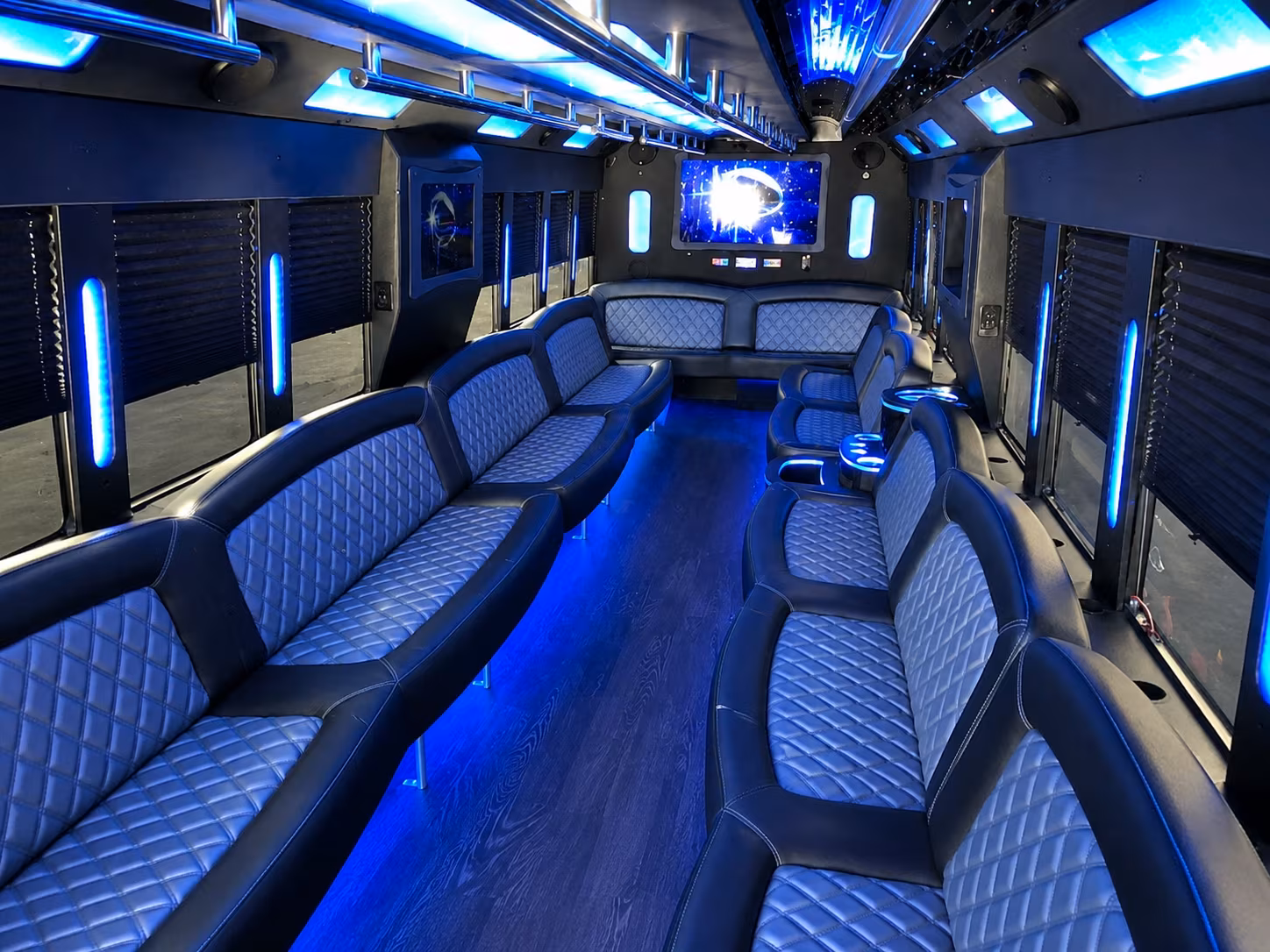 Jacksonville Wedding Transportation onboard seating