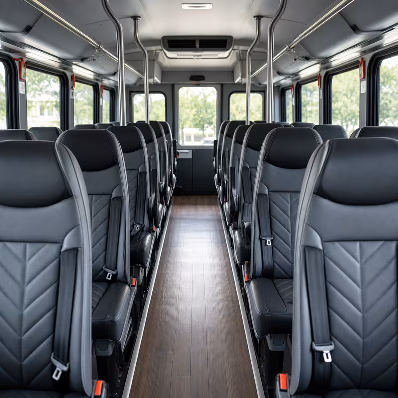 15-35 Passenger Minibus Interior