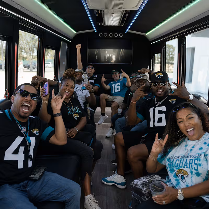 Jacksonville Sporting Event Transportation fleet vehicle